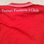 フェラーリF1ポロシャツバックプリント